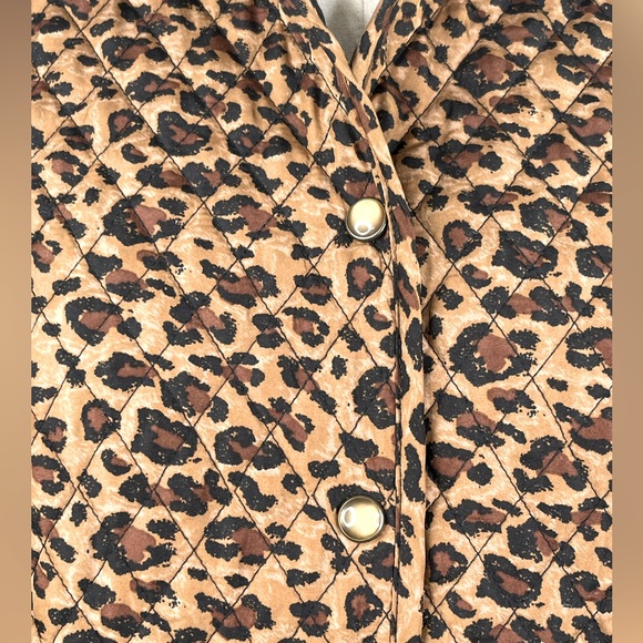 PANTOLOGY Quilted Leopard Print Jacket-10P - Picture 2 of 3